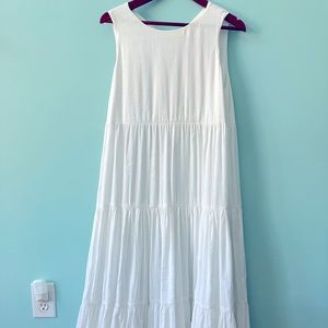 White Maternity Maxi Dress Size M